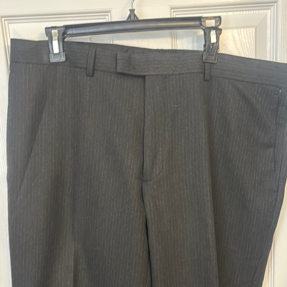 Classic Black Pinstripe Trousers